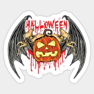 halloween citrouille grunge vintage conception t-shirts Gifts Sticker